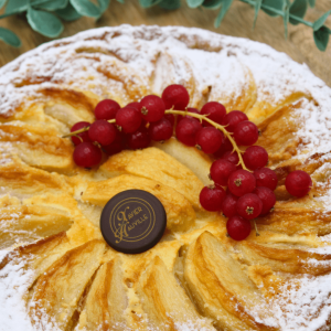 Tarte normande, crème calvados