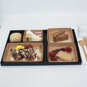L'image représente le plateau repas Éphémère de la semaine