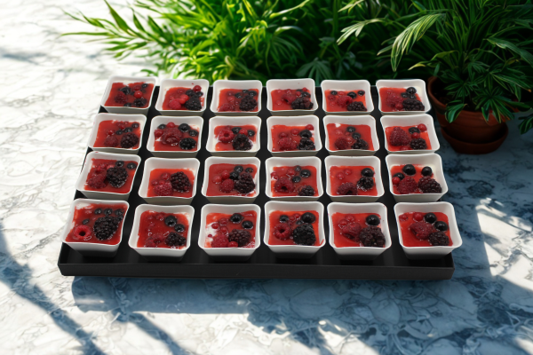 Verrines sucrées Panacotta VEGAN