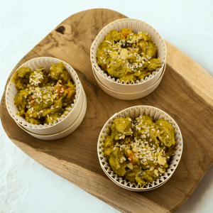Cassolette de curry de veau au lait de coco et patates douces