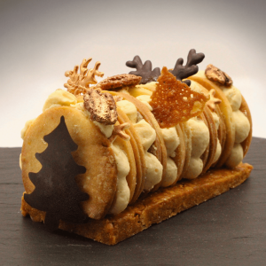 Bûche l'Hiver en Or