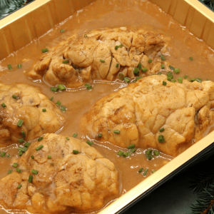 Noix de ris de veau au vinaigre de cidre