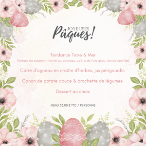Menu PÂQUES
